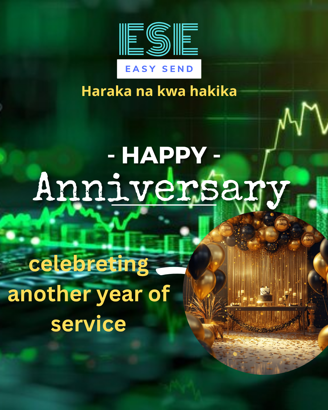 Instagram Post – Happy Anniversary ESE MONEY! Instagram Post - Happy Anniversary ESE MONEY!